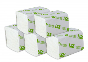 Бумага туалетная Lime 21*11 см .2сл. листовая 250 шт.Т3/30 шт 112515
