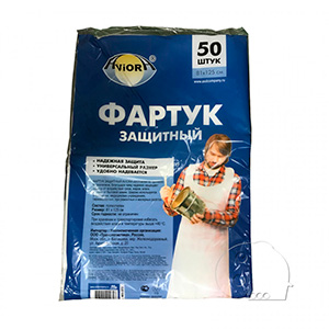 Фартук 81*125 белый 50шт/20 AVIORA